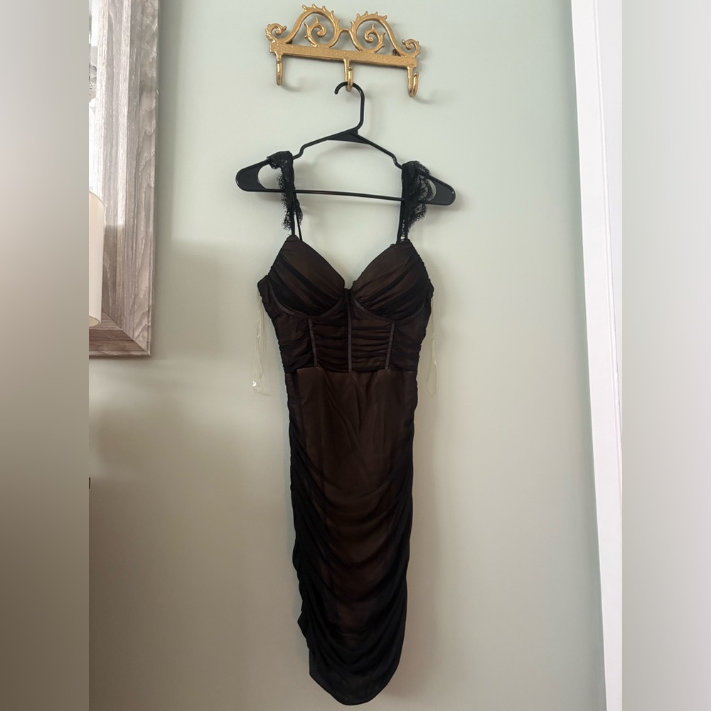 Windsor Black Strapless Dress